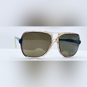 Vintage Lassitter 1491 Gray Translucent Pilot Sunglasses Frames Only